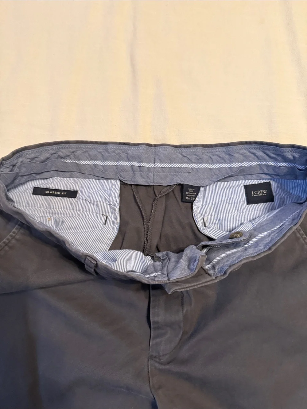 Men’s 32”x34” pants - J. Crew classic fit chinos & Columbia Khakis